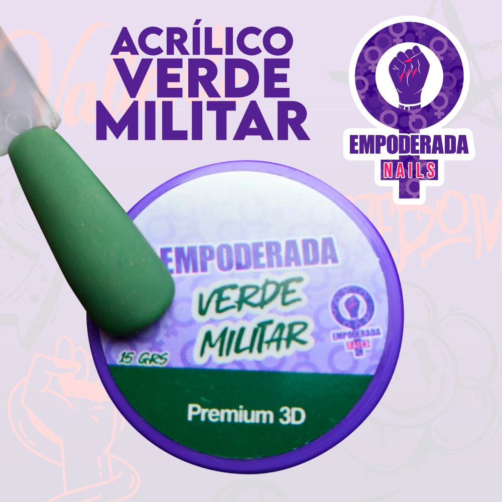 ACRLICO VERDE MILITAR 15 GR