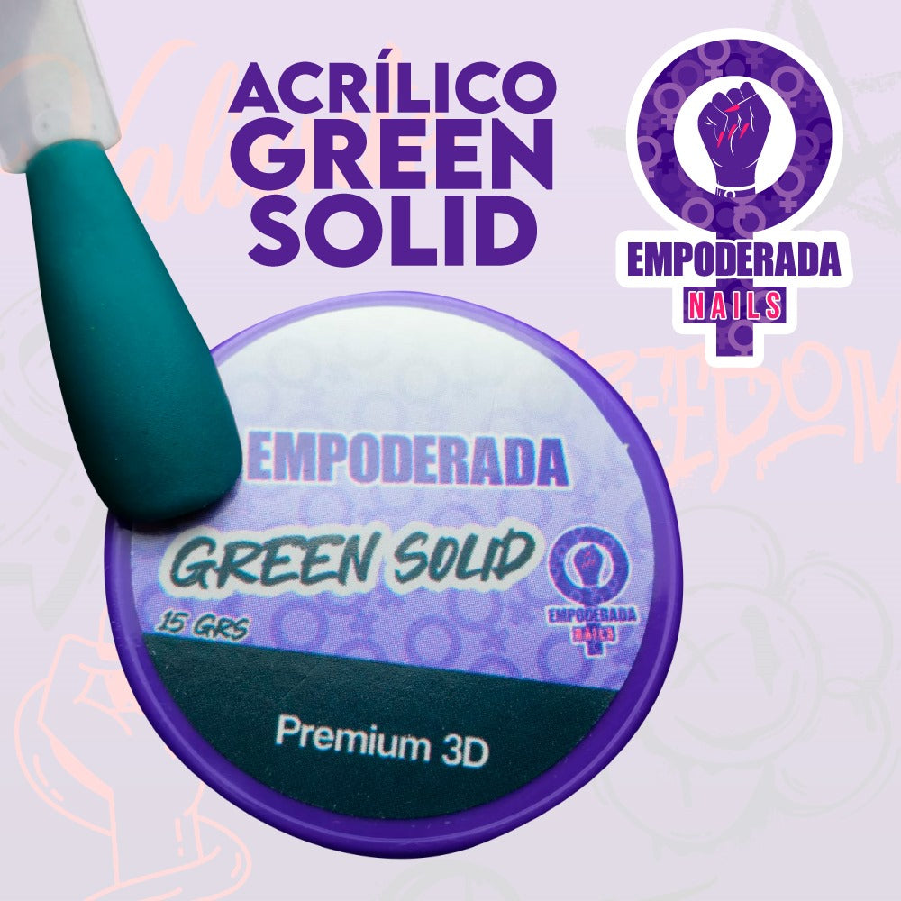 ACRILICO GREEN SOLID 15 GR